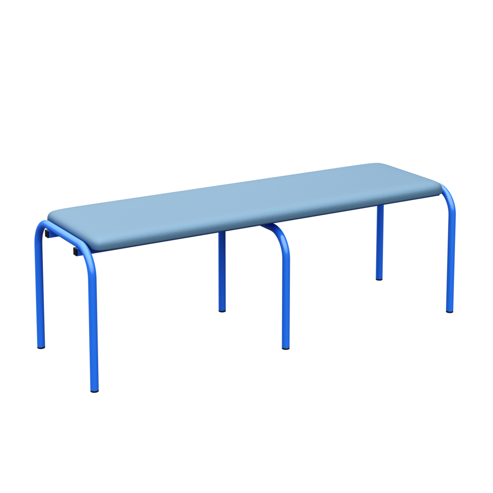 Лавка дитяча на металевому каркасі (кругла труба) 220 мм (Л 22) МЕБЛІ-ТЕХНОСТИЛЬ